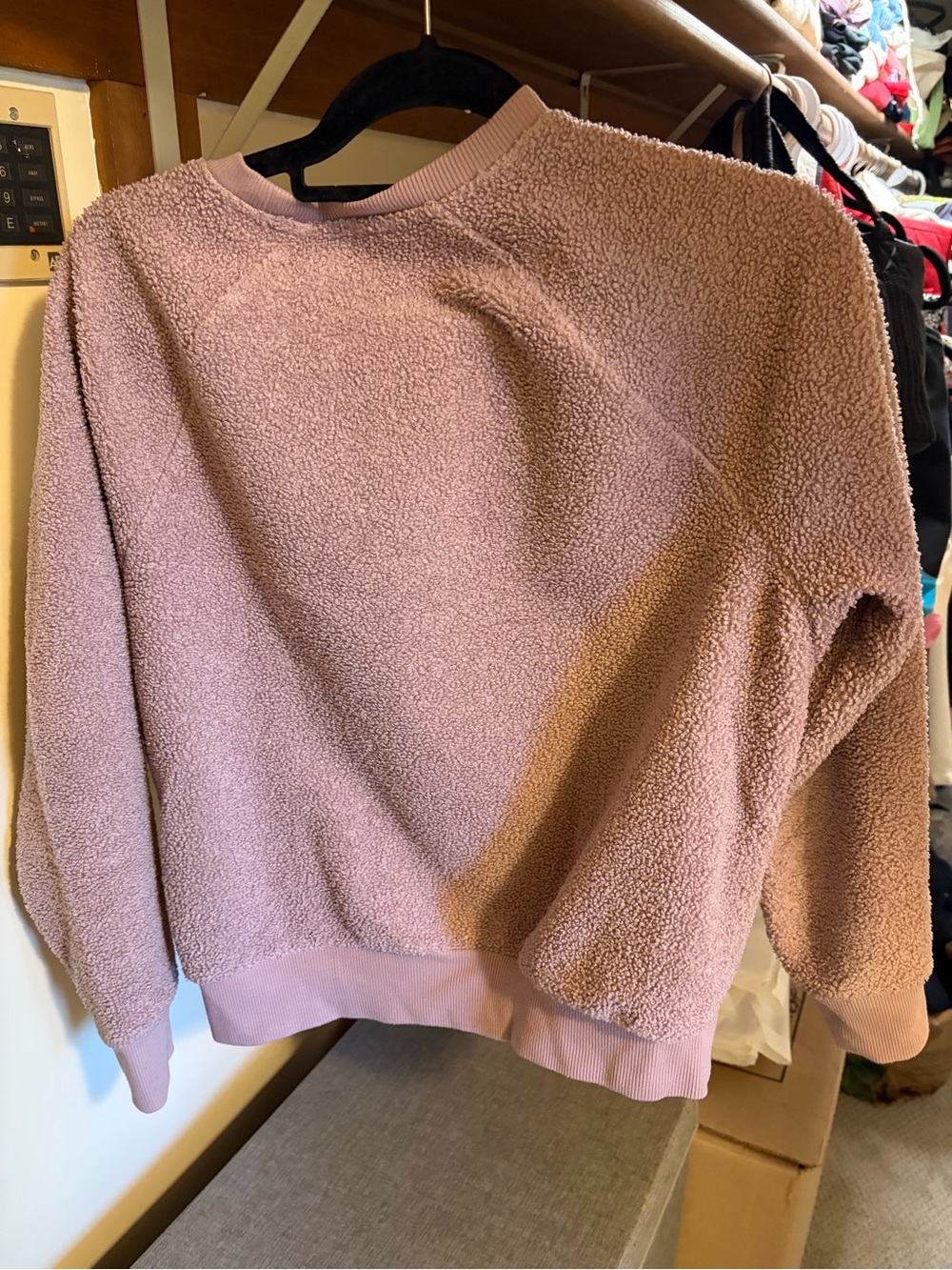 Universal Thread Taupe Teddy Fleece Crewneck